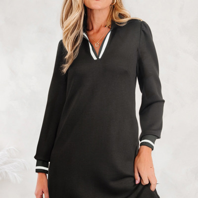 Edith Sleeve Shift Mini Dress