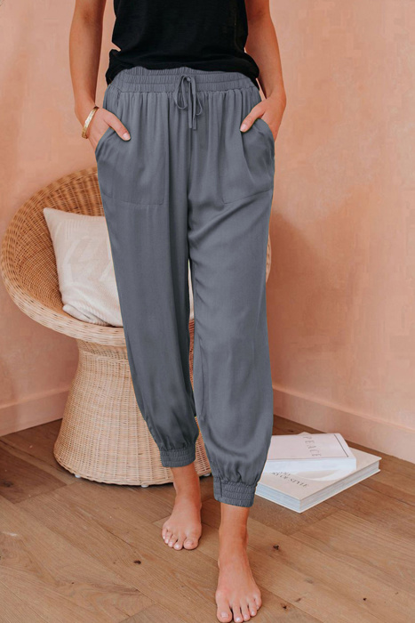 Elani Waistband Cropped Jogger Pants