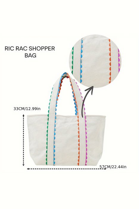Elianna Detail Canvas tote Bag