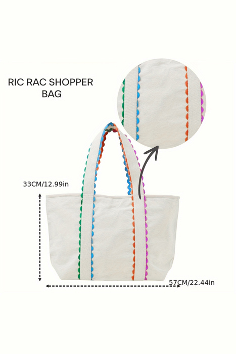 Elianna Detail Canvas tote Bag
