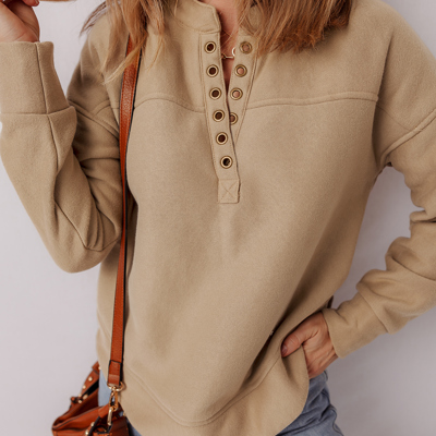 Elina French Grommet Detail Sweatshirt