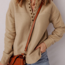  Elina French Grommet Detail Sweatshirt