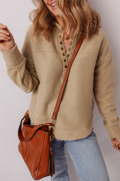 Elina French Grommet Detail Sweatshirt