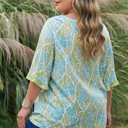  Elina Trim Short Sleeve PLUS Blouse