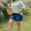  Elina Trim Short Sleeve PLUS Blouse
