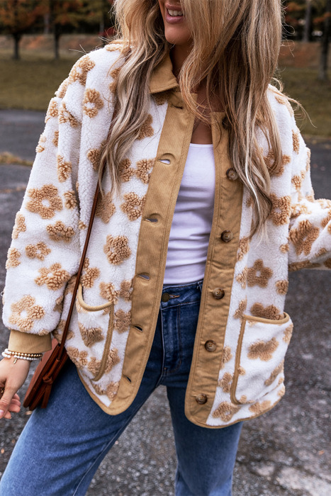 Elisa Pattern Up Fleece Jacket