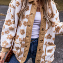  Elisa Pattern Up Fleece Jacket