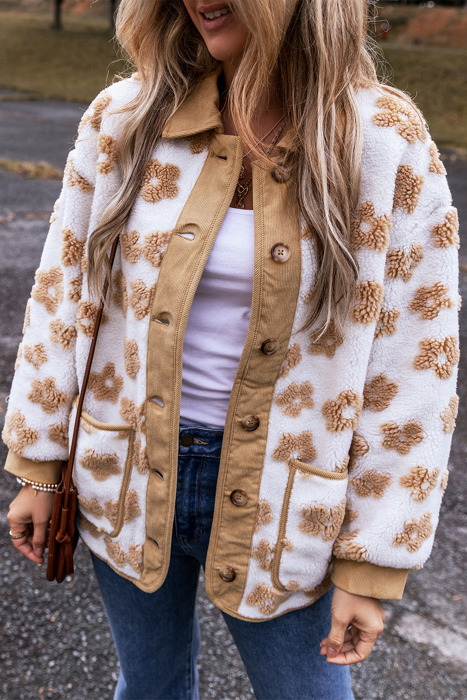 Elisa Pattern Up Fleece Jacket