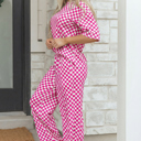  Elisa Print Half Sleeve Lounge Set