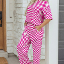  Elisa Print Half Sleeve Lounge Set
