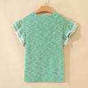 Elisabeth Ruffled Short Sleeve Blouse