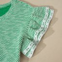  Elisabeth Ruffled Short Sleeve Blouse