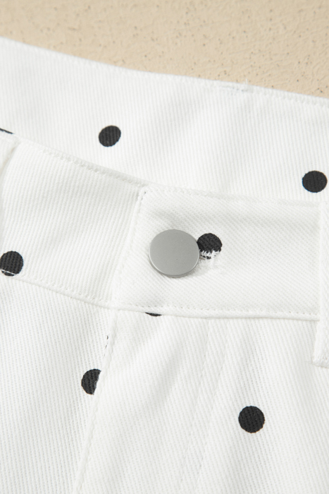 Elise Embroidered Scallop Hem Shorts