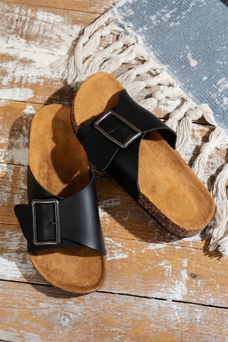 Eliza Strap Flat Slippers