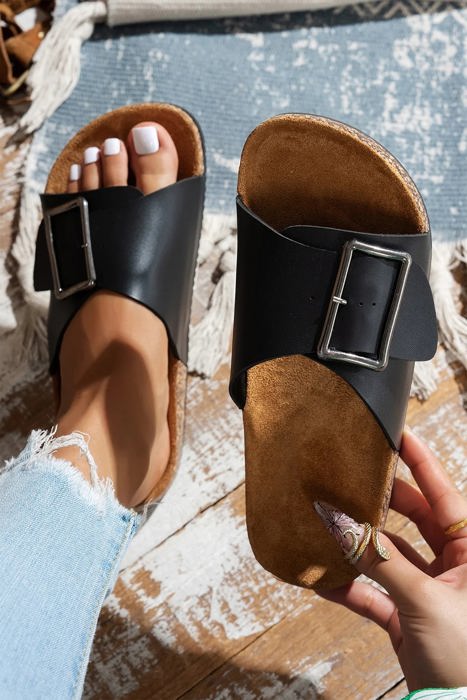 Eliza Strap Flat Slippers