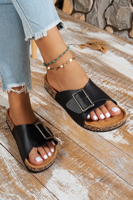 Eliza Strap Flat Slippers