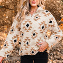  Elizy Quarter Zip Collar Sweatshirt
