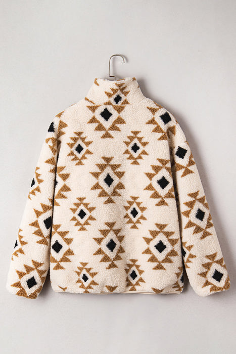 Elizy Quarter Zip Collar Sweatshirt