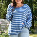  Elle Drop Shoulder O PLUS Sweater