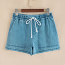  Elle Elastic Waistband Shorts