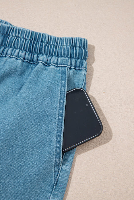 Elle Elastic Waistband Shorts