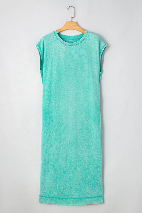 Eloise Mineral Wash Pocketed T-shirt Long Dress