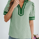  Elora Short Bubble Sleeve Blouse
