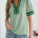 Elora Short Bubble Sleeve Blouse