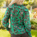  Elouise Shirred Puff Sleeve Blouse