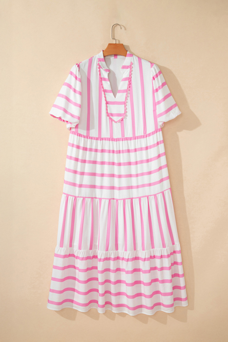 Elowen Sleeve Tiered Maxi PLUS Dress