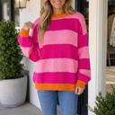  Elsia Drop Shoulder Relaxed Sweater