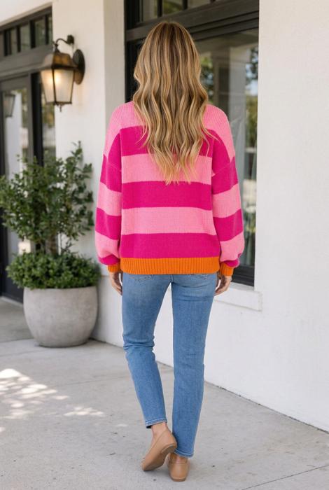 Elsia Drop Shoulder Relaxed Sweater