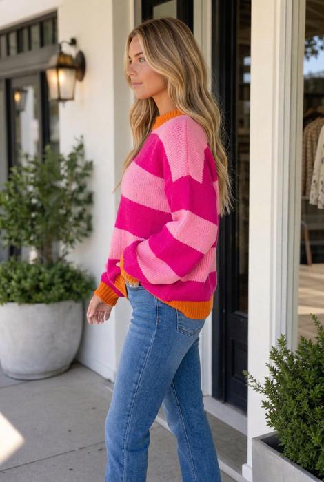 Elsia Drop Shoulder Relaxed Sweater