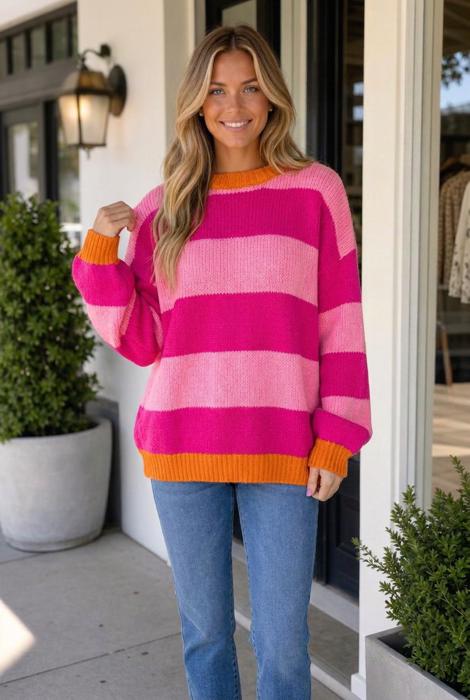 Elsia Drop Shoulder Relaxed Sweater
