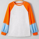  Elsie Raglan Sleeve Loose Fit Top