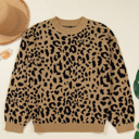  Elyse Trim Drop Shoulder Sweater