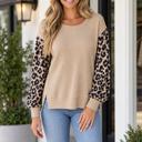 Gray Morn Small Ember Waffle Knit Hem Top