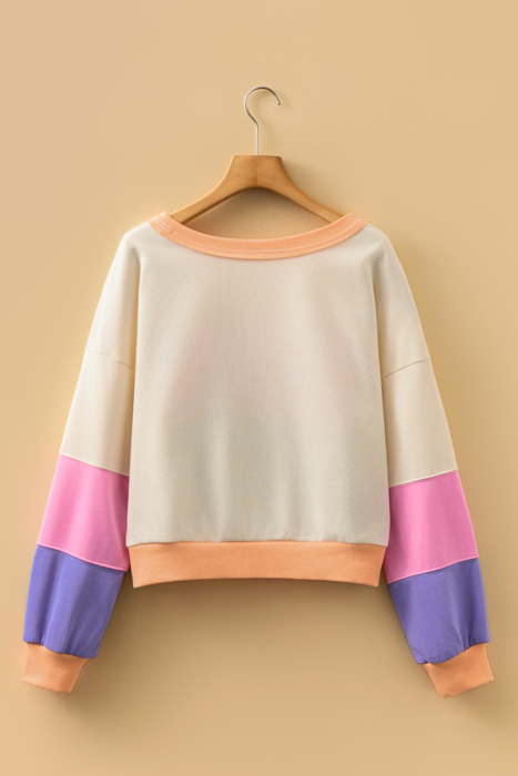 Emerie Drop Shoulder Cropped Sweatshirt