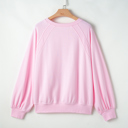  Emery Embroidered Raglan Sleeve Sweatshirt