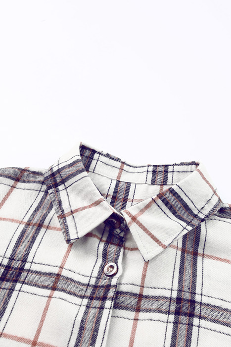 Emily Oversized Plaid Pattern Plus Shacket