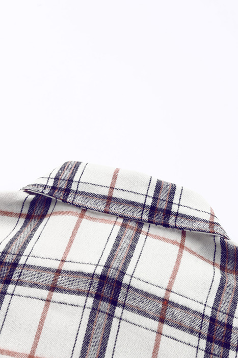 Emily Oversized Plaid Pattern Plus Shacket