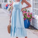  Emily Waist Sleeveless Maxi Dress