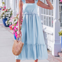  Emily Waist Sleeveless Maxi Dress