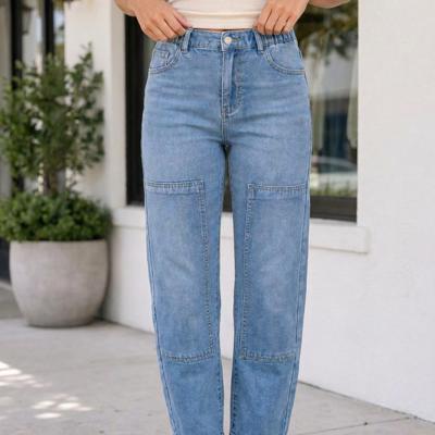 Emmalynn Detail Solid Color Jeans