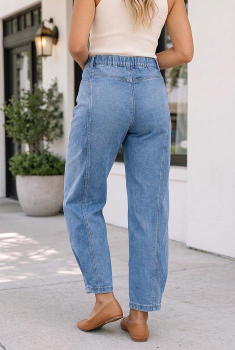 Emmalynn Detail Solid Color Jeans