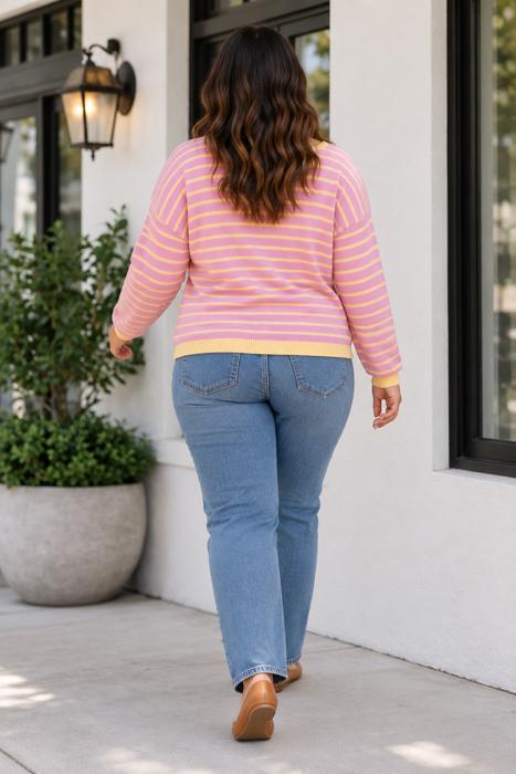 Emmee Sleeve Shift Sweater Long Sleeve PLUS Top
