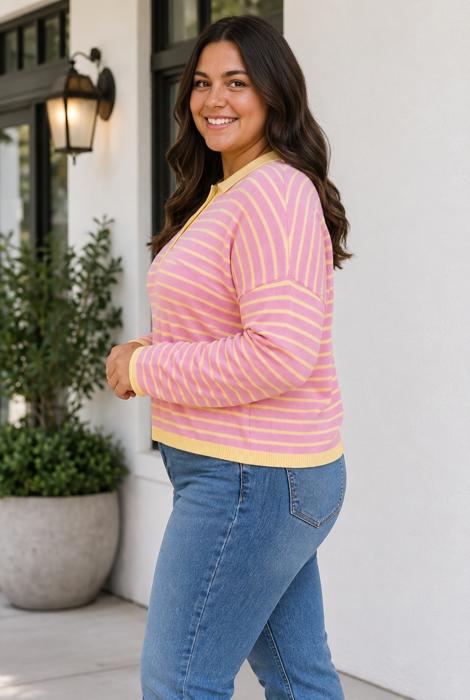 Emmee Sleeve Shift Sweater Long Sleeve PLUS Top