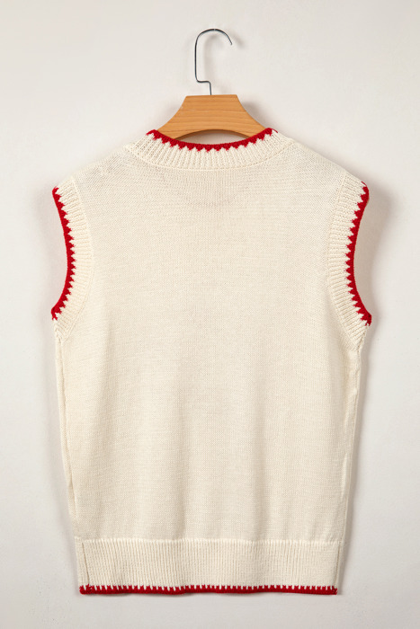 Emmeline Plaid Crawfish Knit Sweater