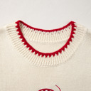  Emmeline Plaid Crawfish Knit Sweater