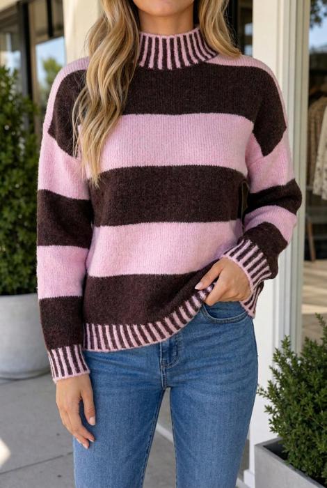 Emmie Shoulder Relaxed Pullover Sweater